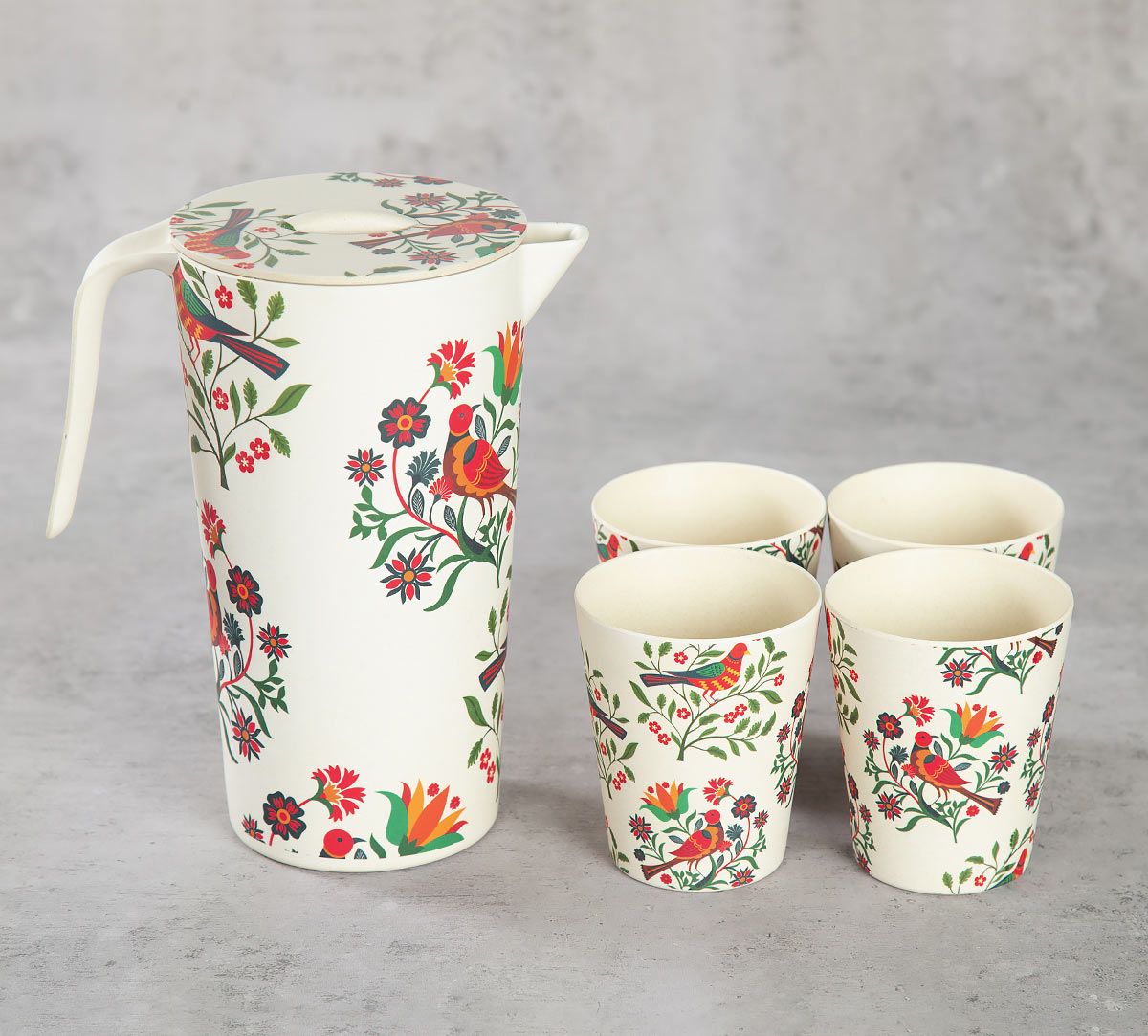 Psittacines Enquiry Bamboo Jug Set