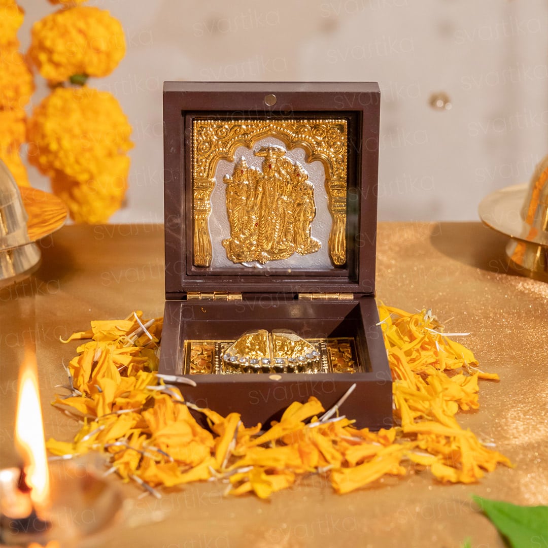 Ram Darbar Pocket Temple (24K Gold Coated) - By Trendia