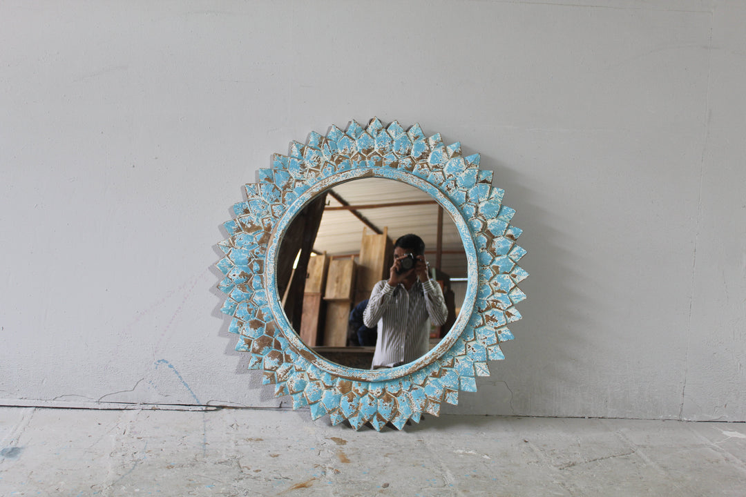 Rustic Handcrafted Mirror Frame