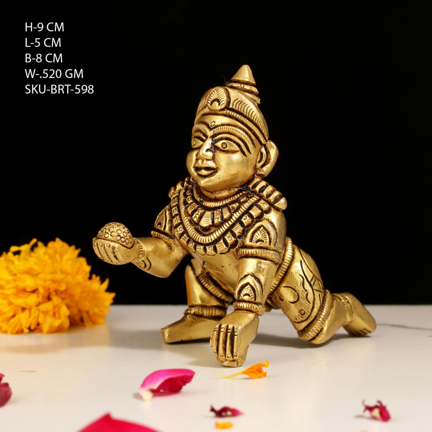 BRT-598-4 (4" BRASS LADU GOPAL BRT)