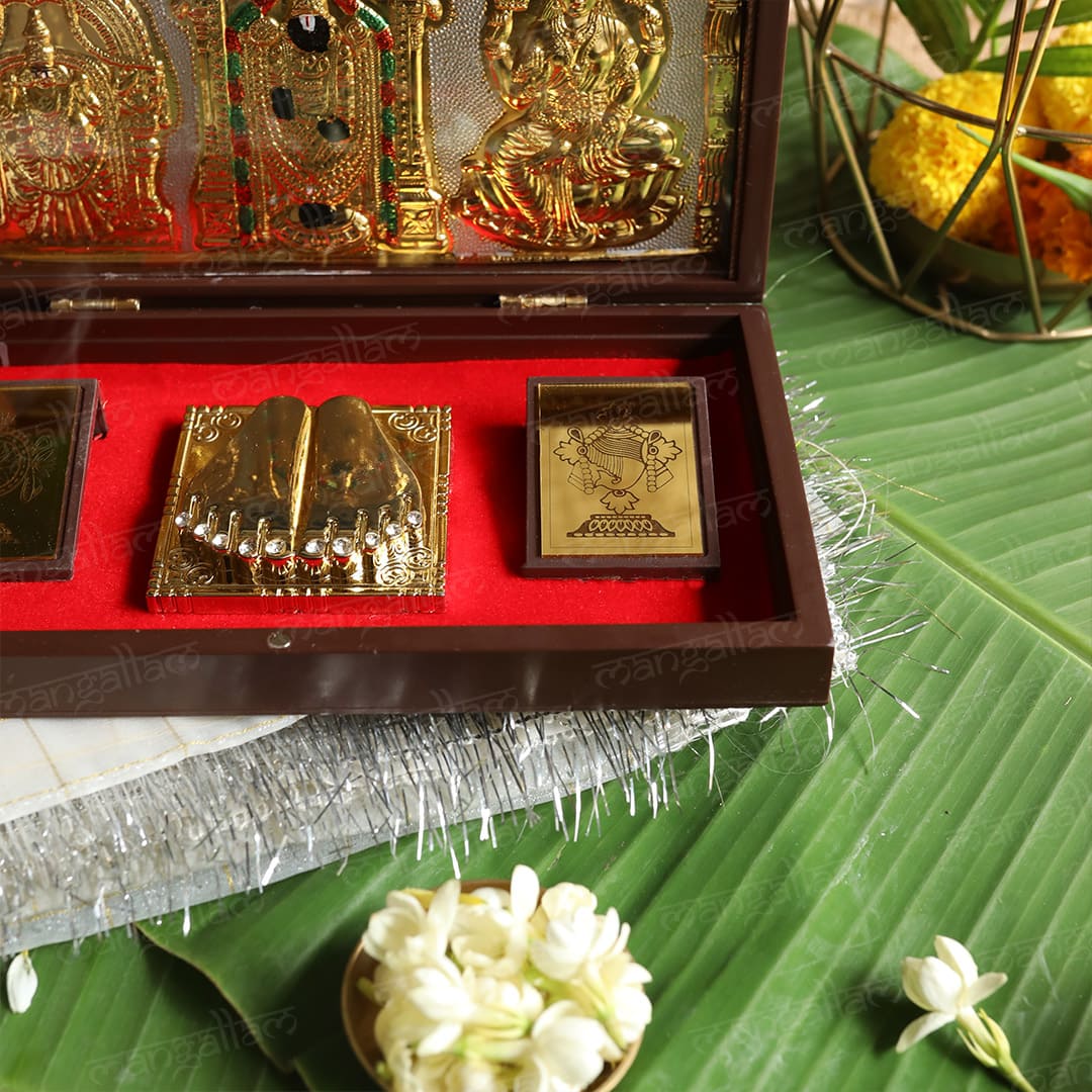 Balaji Pocket Temple (24 Karat Gold Coated) - By Trendia