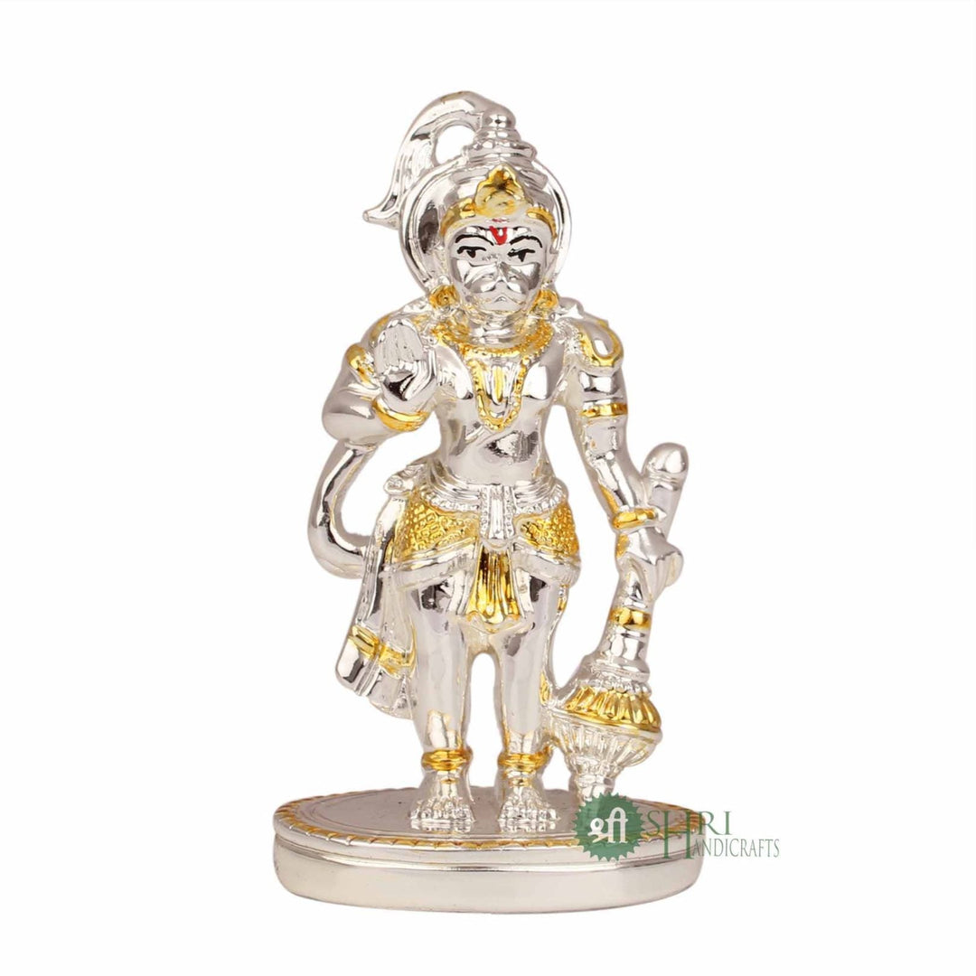 4" STANDING HANUMAN SILVER PLATTING