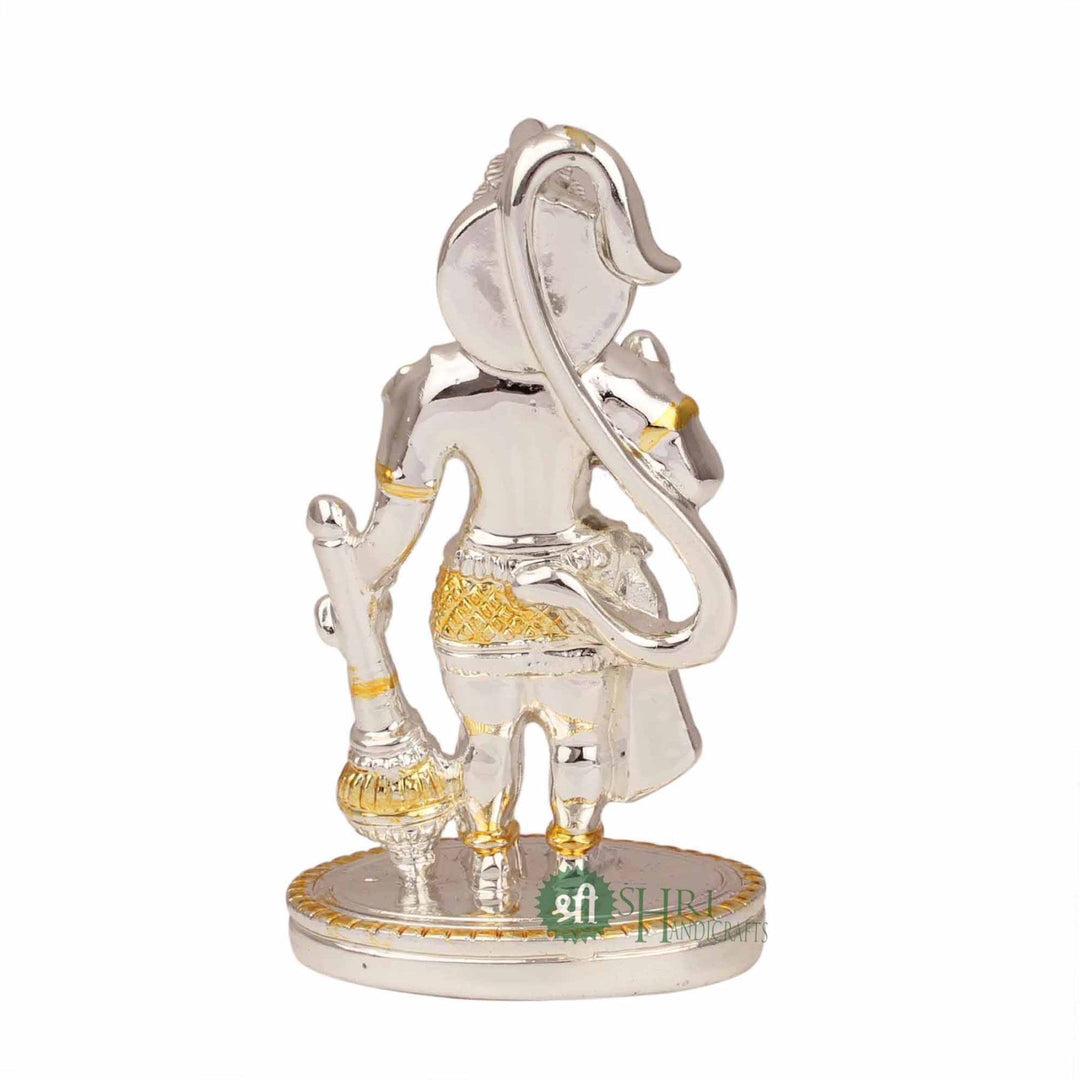 4" STANDING HANUMAN SILVER PLATTING