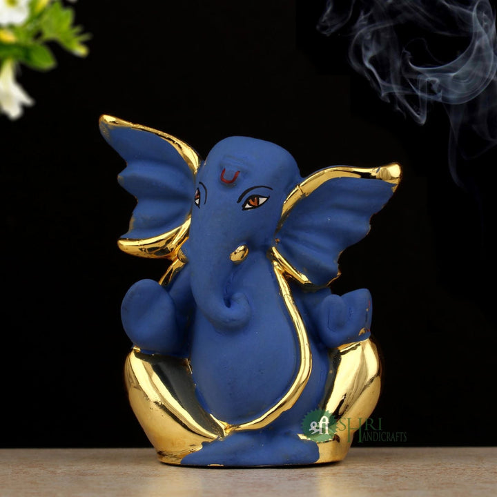 3" GANESH GOLD PLATTING