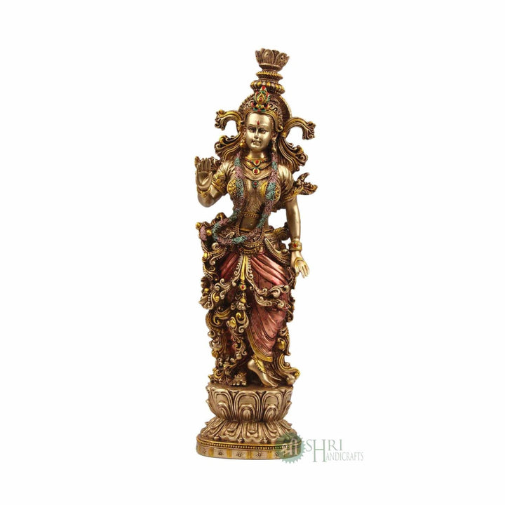 RADHA KRISHNA PAIR STANDING FINE METAL FINISH