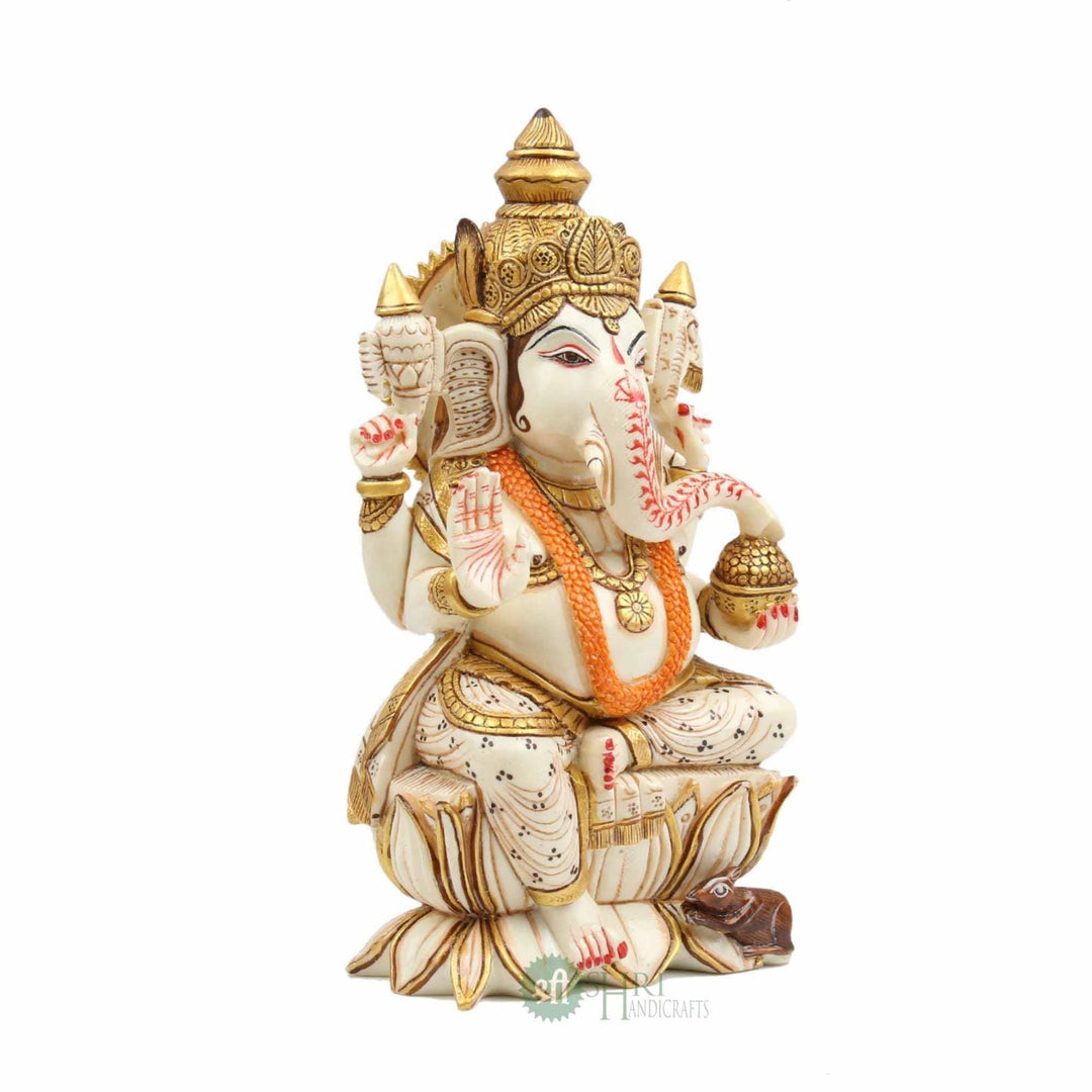 8" LORD GANESHA FINE PAINTING