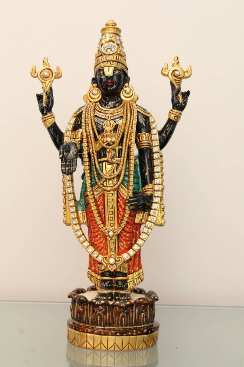 15" TIRUPATI BALAJI STANDING PAINTING