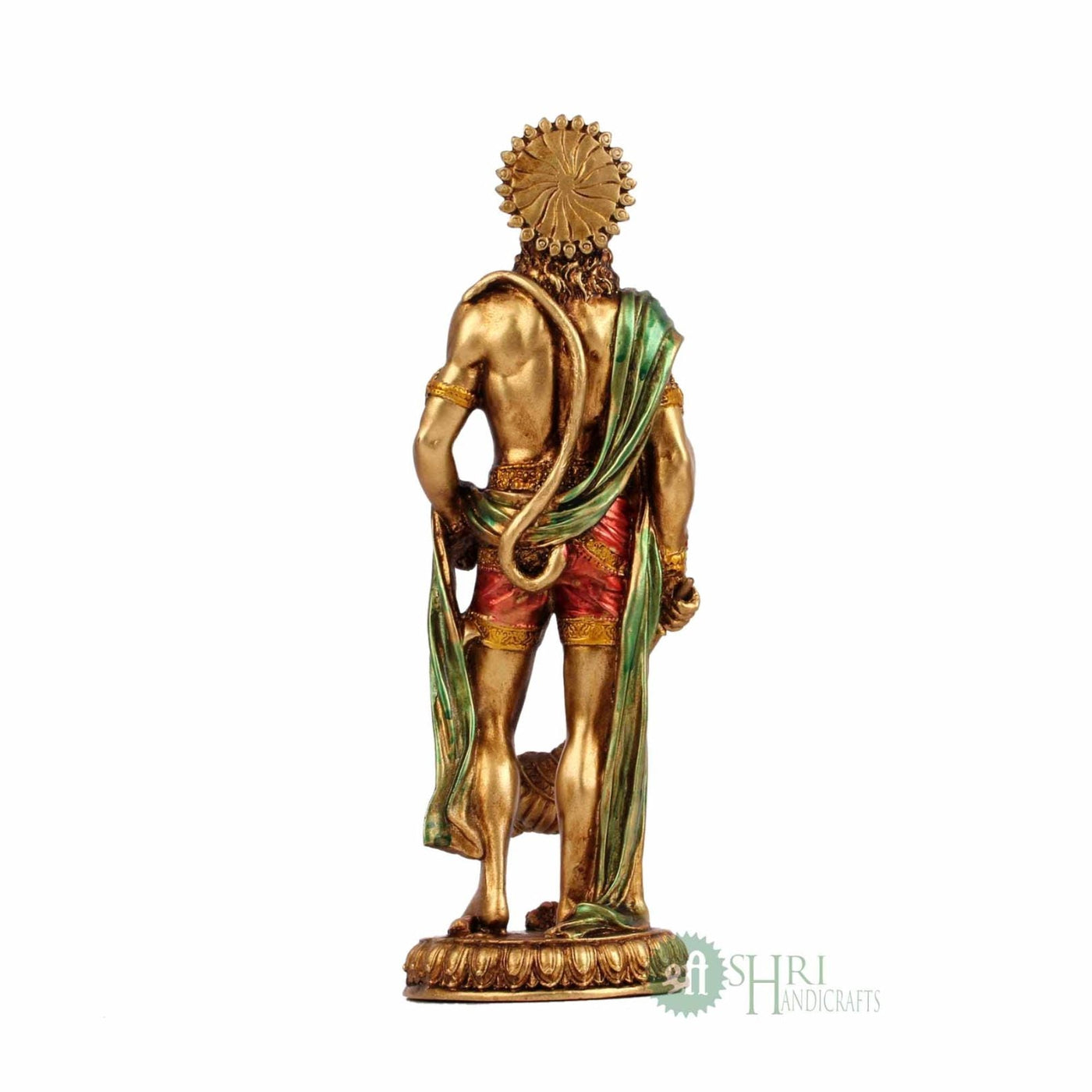 10" LORD HANUMAN STANDING METAL FINISH