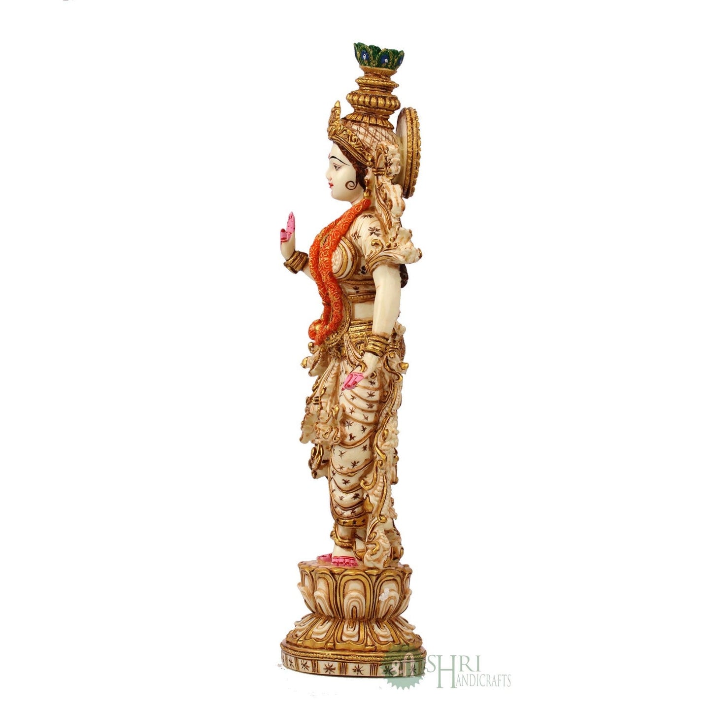 15". RADHA KRISHNA PAIR STANDING PAINTING SET