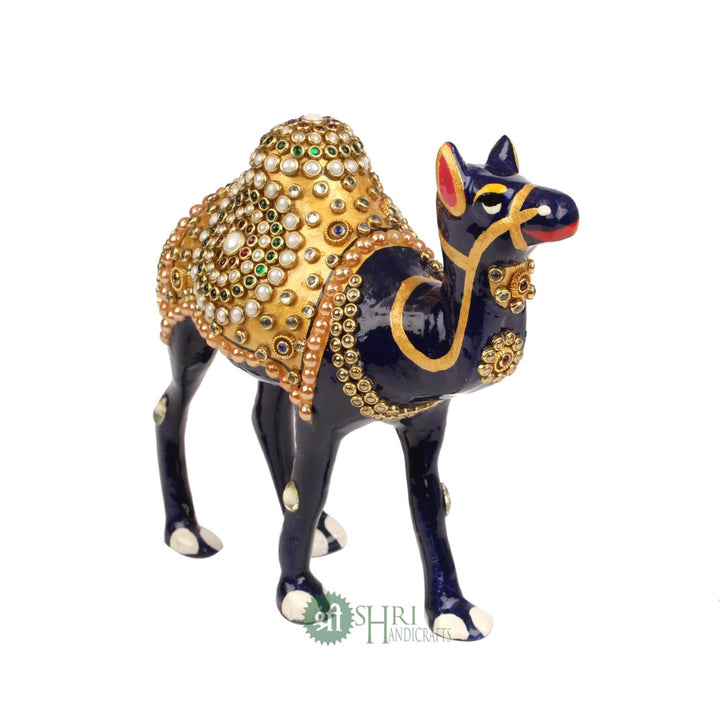 5" METAL CAMEL JEWELLERY STONE PAINTING