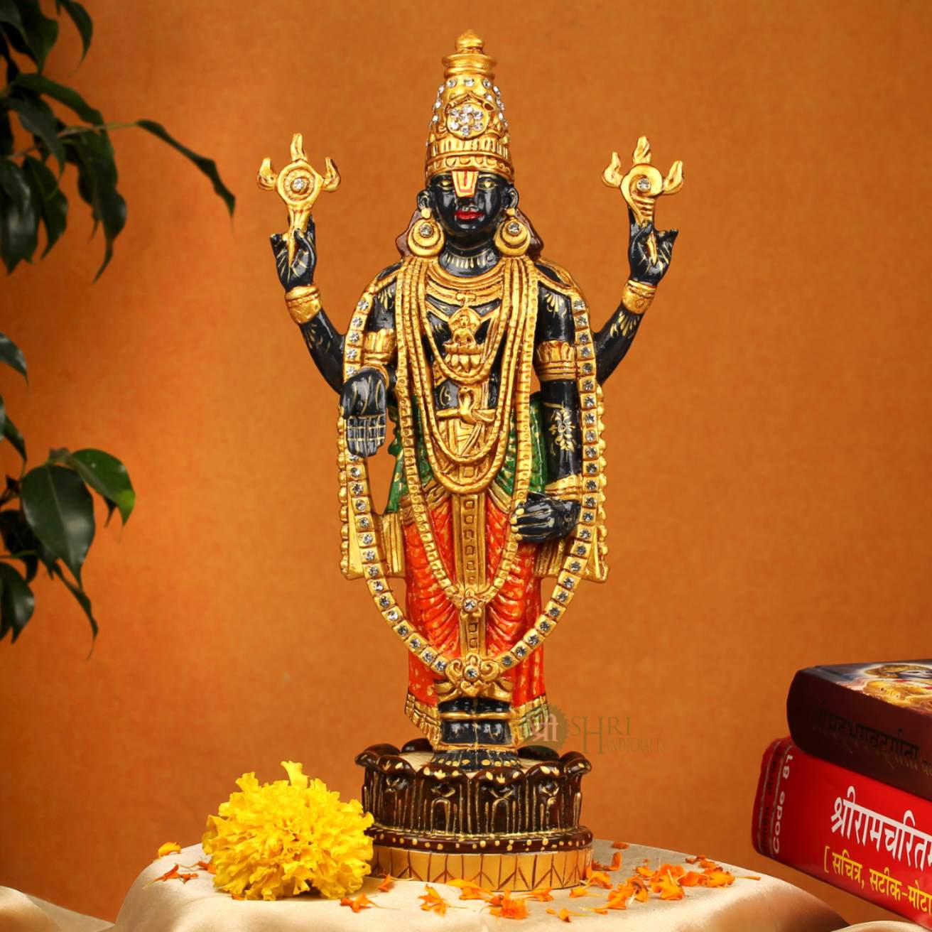 15" TIRUPATI BALAJI STANDING PAINTING