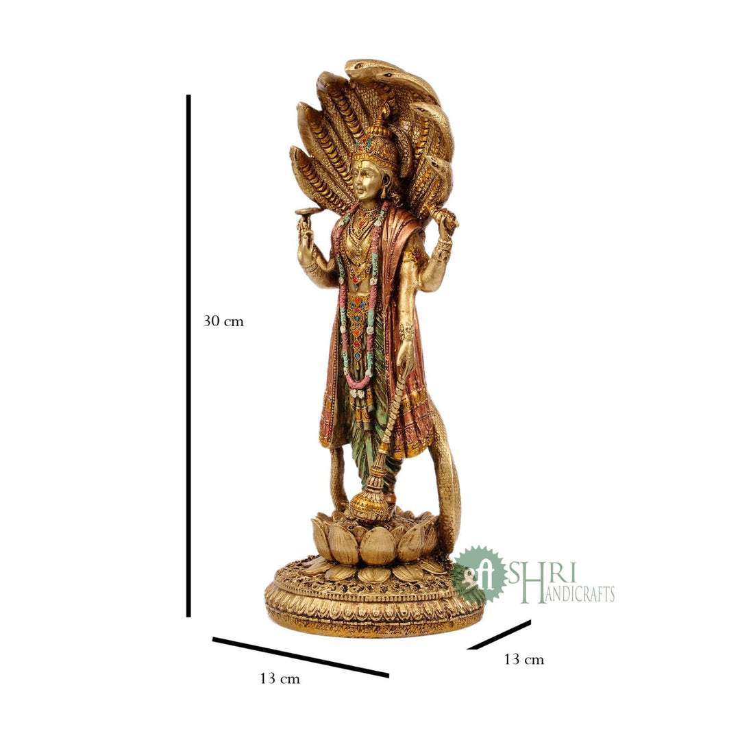 VISHNU STANDING FINE METAL FINISH