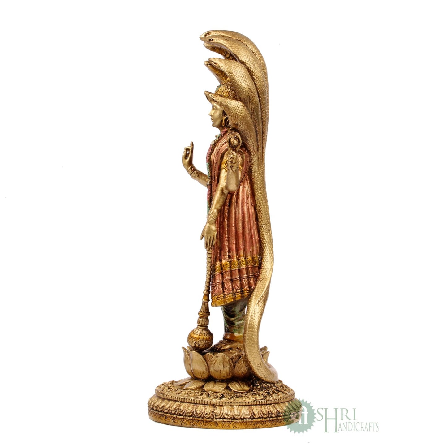 SN-171C-12 (12’’ VISHNU STANDING COPPER PAINTING SN)