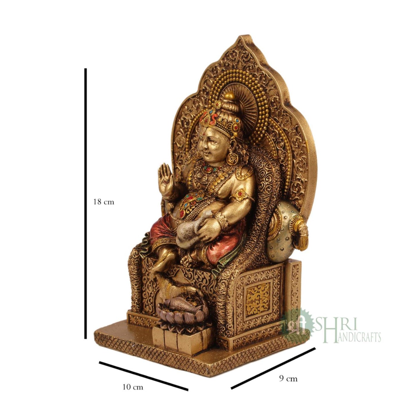 SN-177C-7 (7" KUBER SITTING COPPER PAINTING SN)