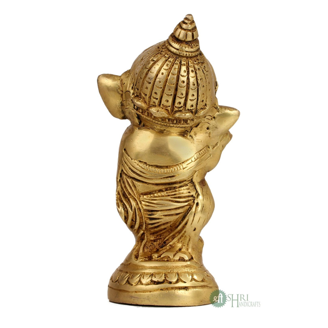 BRASS MUSIC GANESH STATUE