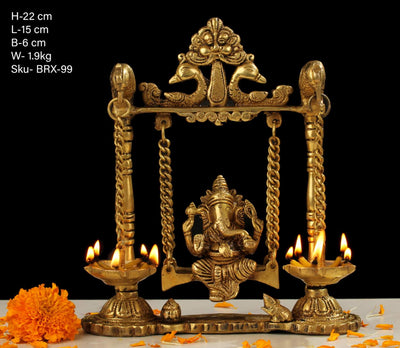 BRASS JHULA GANESH