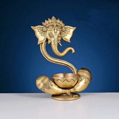 9" Ganesha lamp