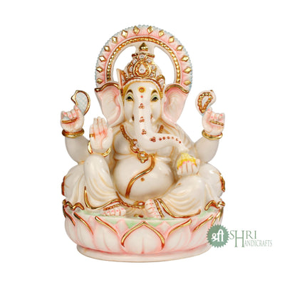 12" GANESH GOLE PAWATI PAINTING