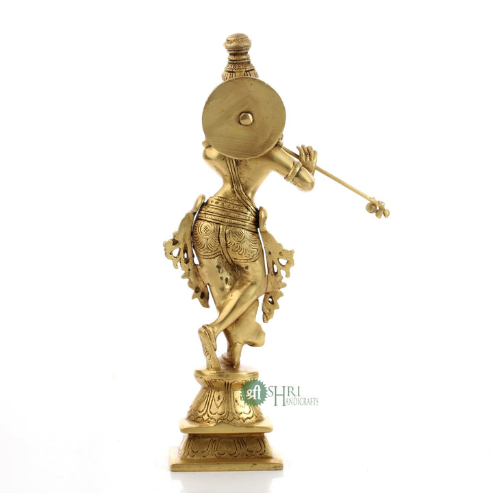 BRX-241-11 (11" BRASS KRISHNA STANDING BRX)