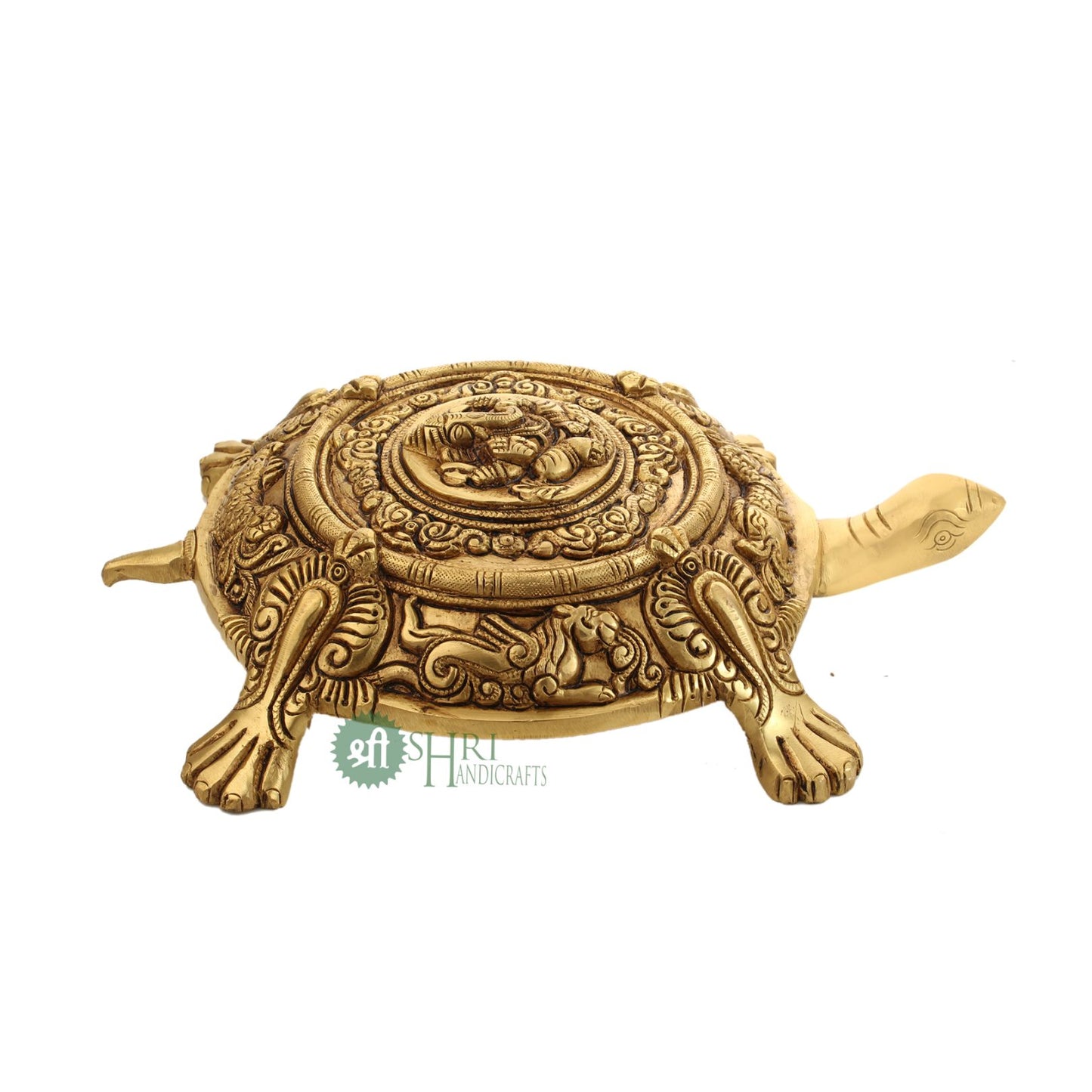 BRASS TORTOISE GANESH