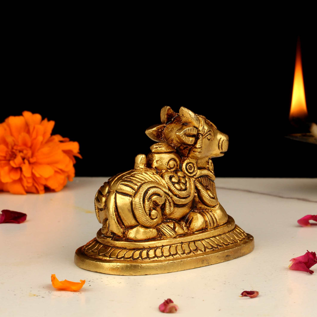 BRT-351-2.5 (2.5" BRASS NANDI SITTING CARVED BRT)