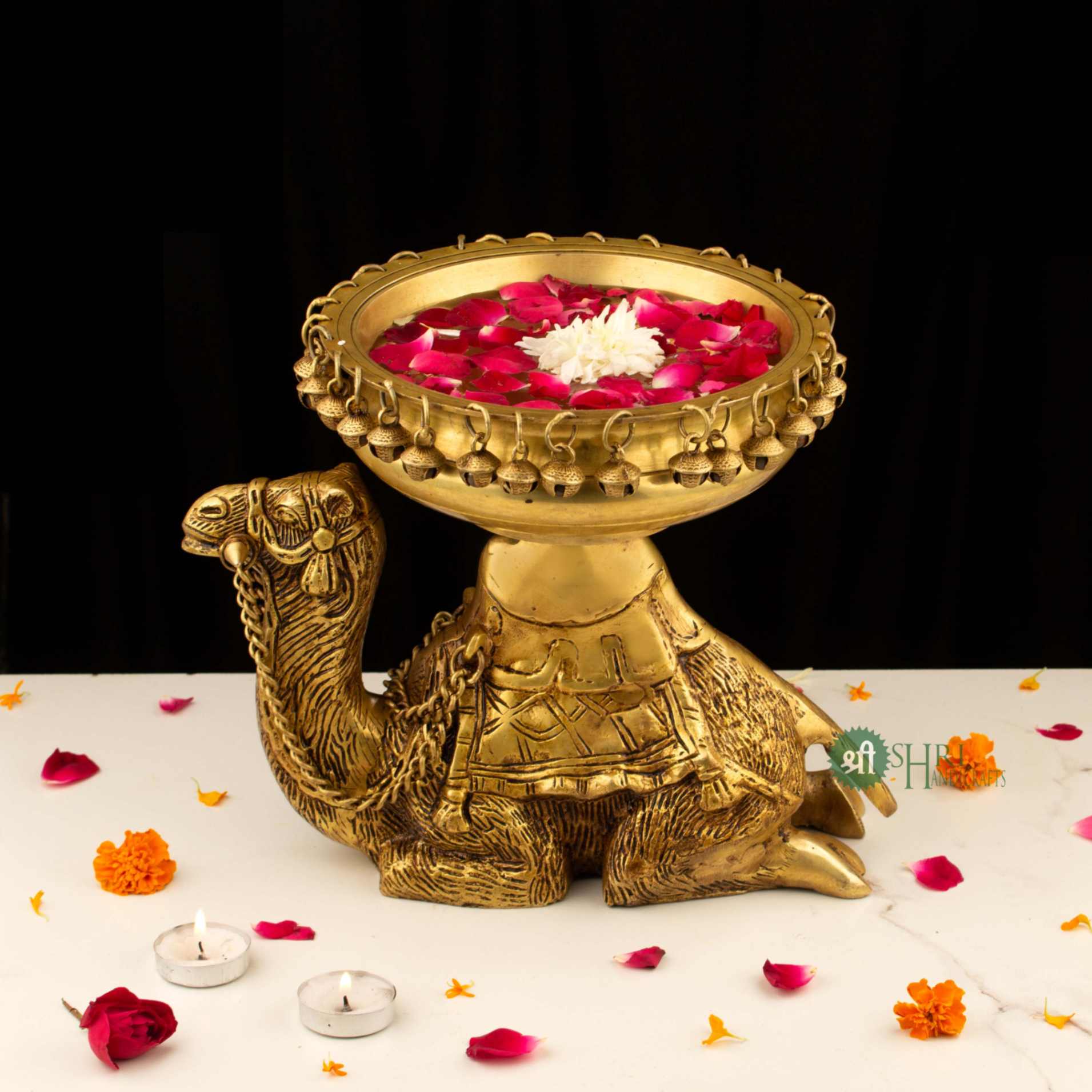 Brass Camel Urli - Brx - 408 - 9.5" (5.86 Kg)