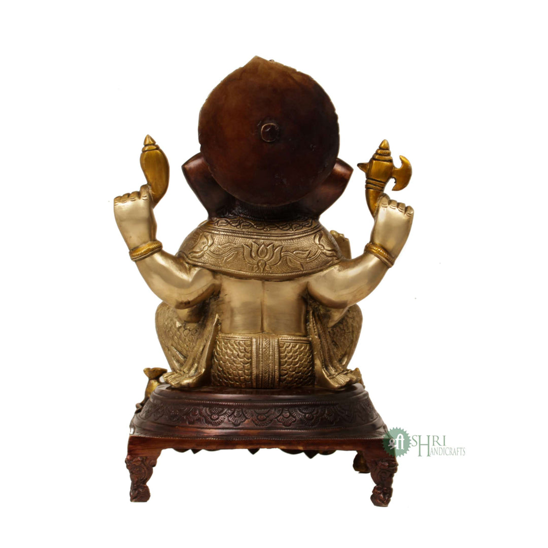 BRASS COLOUR GANESH