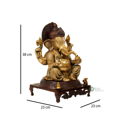 BRASS COLOUR GANESH