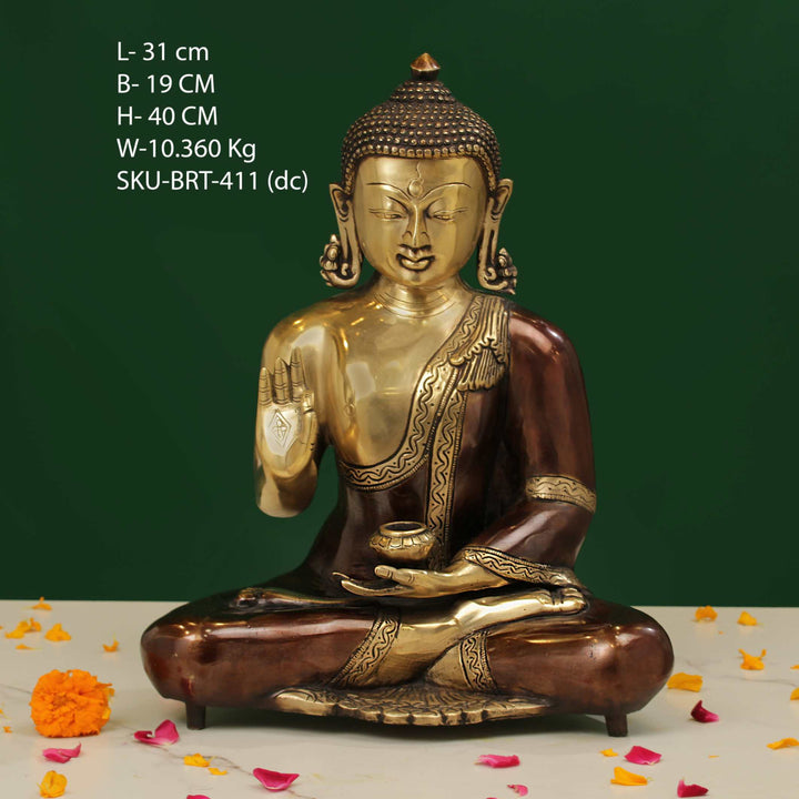 Brass Colour Buddha