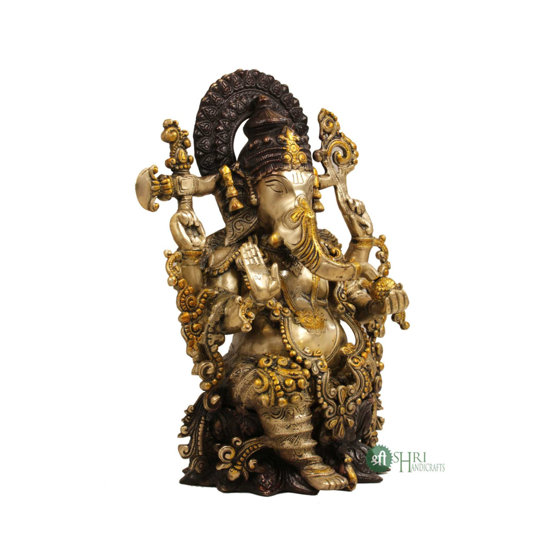 BRASS COLOUR GANESH