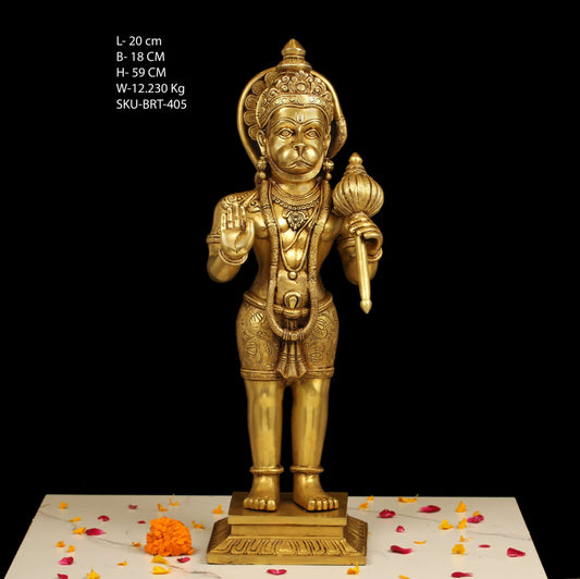 BRASS STANDING HANUMAN