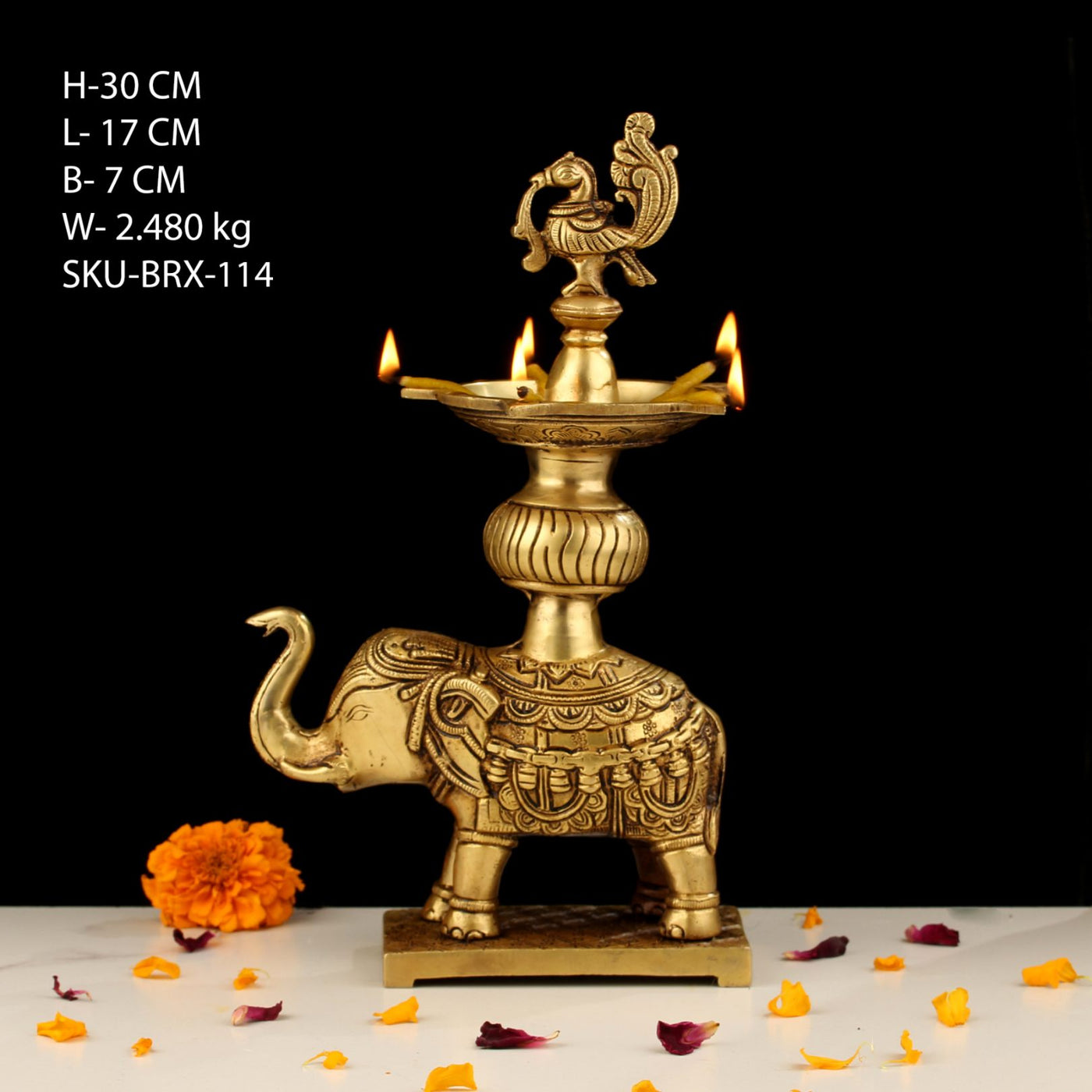 BRASS ELEPHANT UT DEEPAK