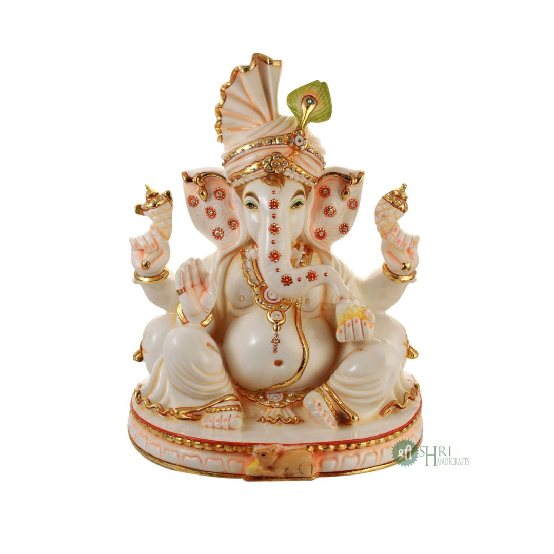 14" PAGDI GANESH PAINTING