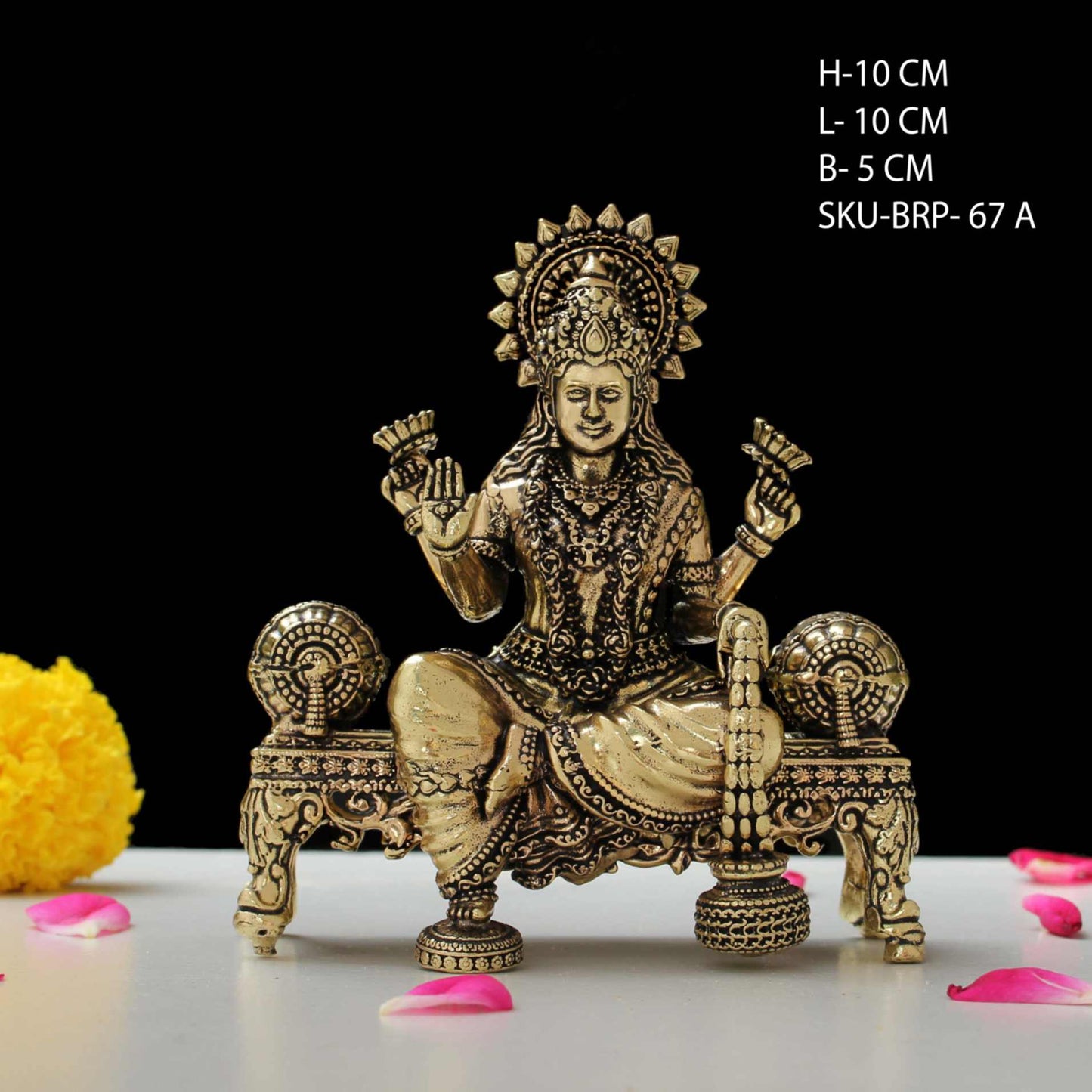 4" BRASS LAXMI SITTING ON SOFA BRP-1