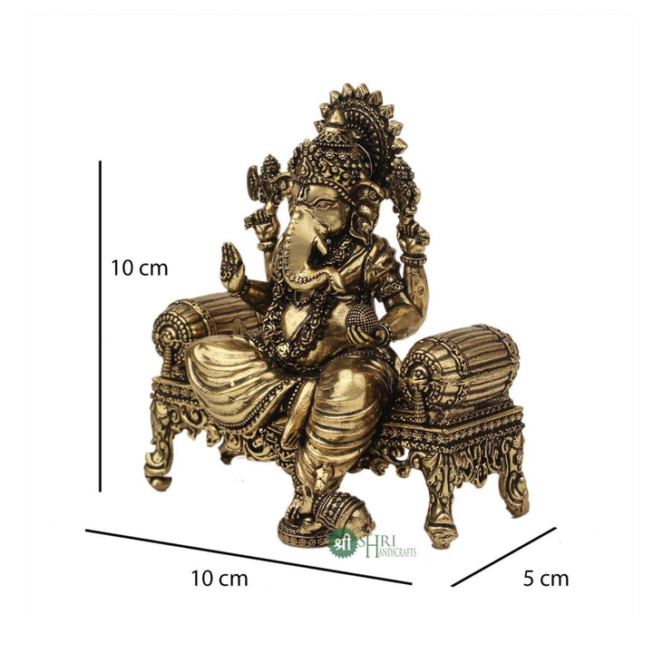 4" BRASS SOFA GANESH BRP