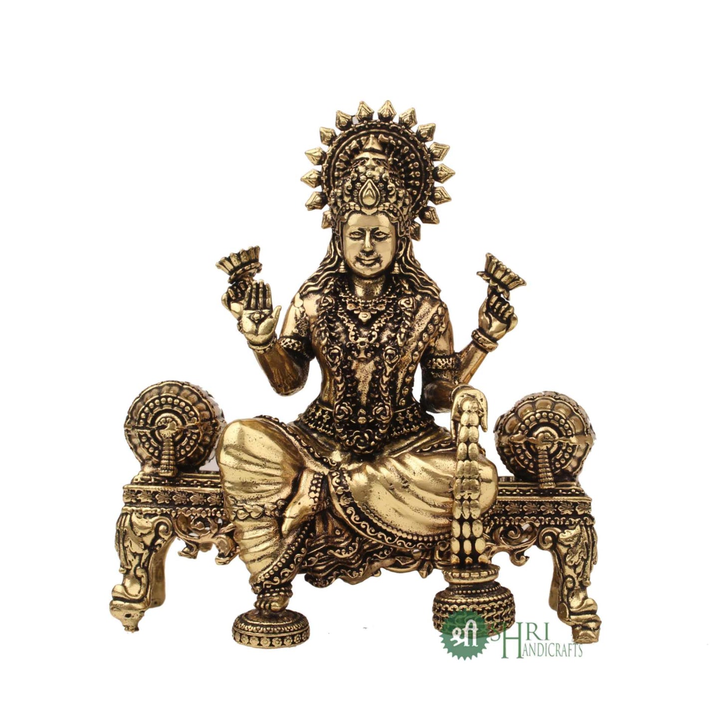 4" BRASS LAXMI SITTING ON SOFA BRP-1