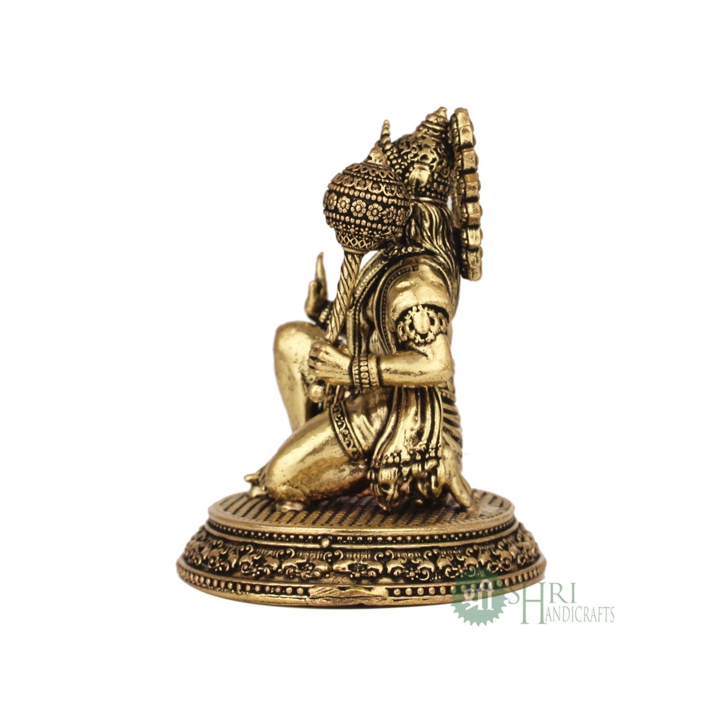 Brass Blessing Hanuman Statue 3.5 Inch By Trendia Decor