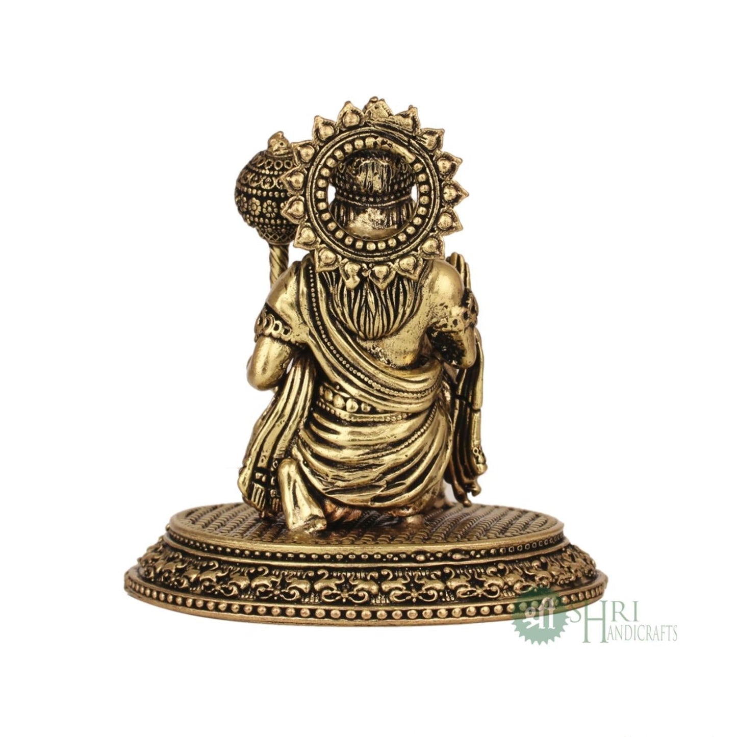 Brass Blessing Hanuman Statue 3.5 Inch By Trendia Decor