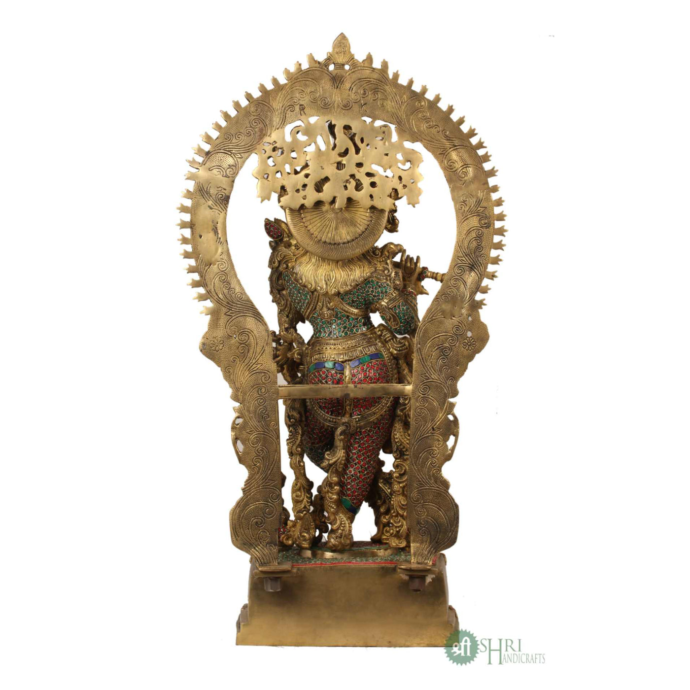 BRASS MEHRAV KRISHNA STONE WORK