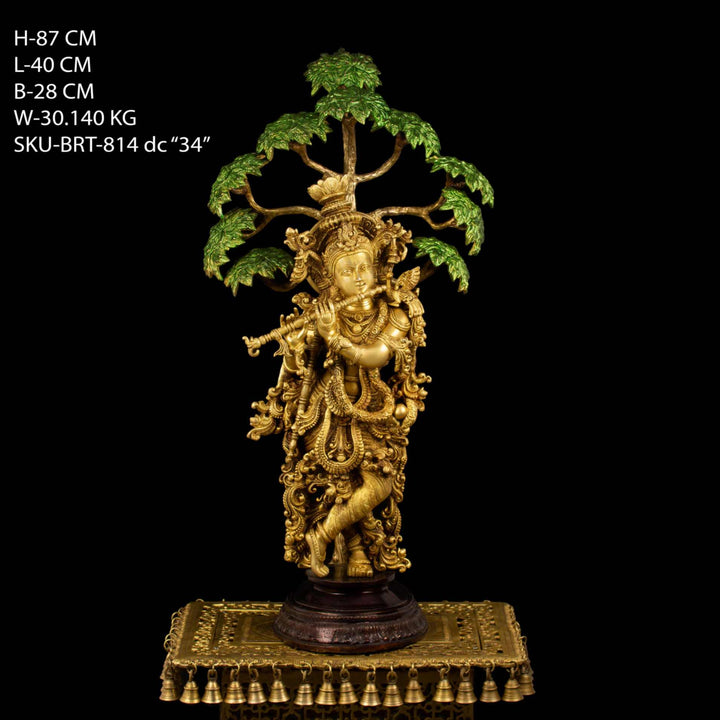 Brass Tree Krishna