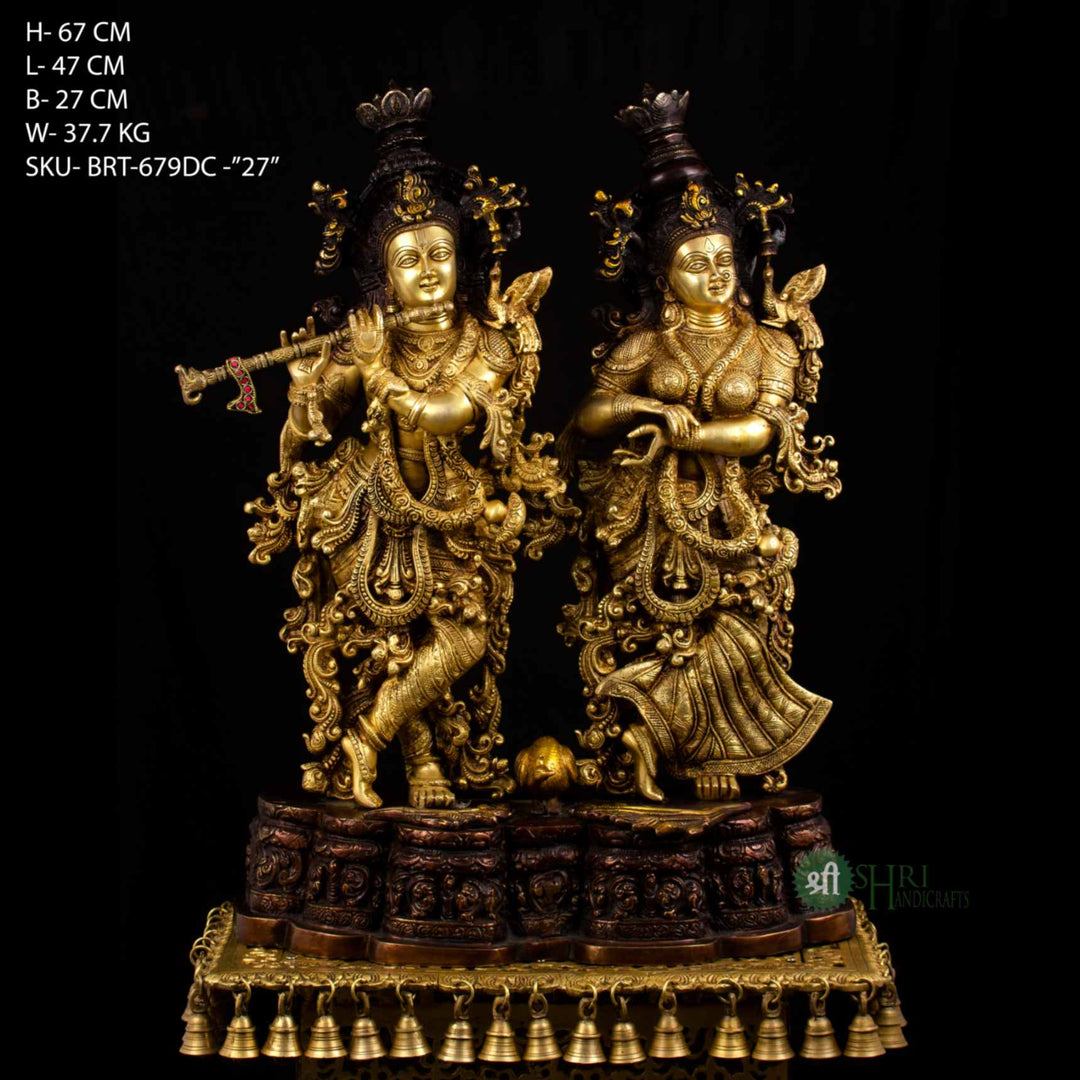 Brass Radha Krishna