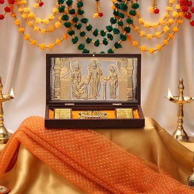 Ram Darbar Pocket Temple (24K Gold Coated) - By Trendia