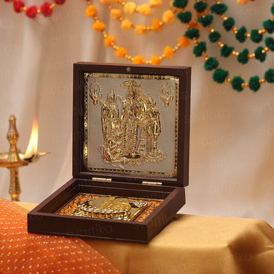 Ram Darbar Pocket Temple (24K Gold Coated) - By Trendia