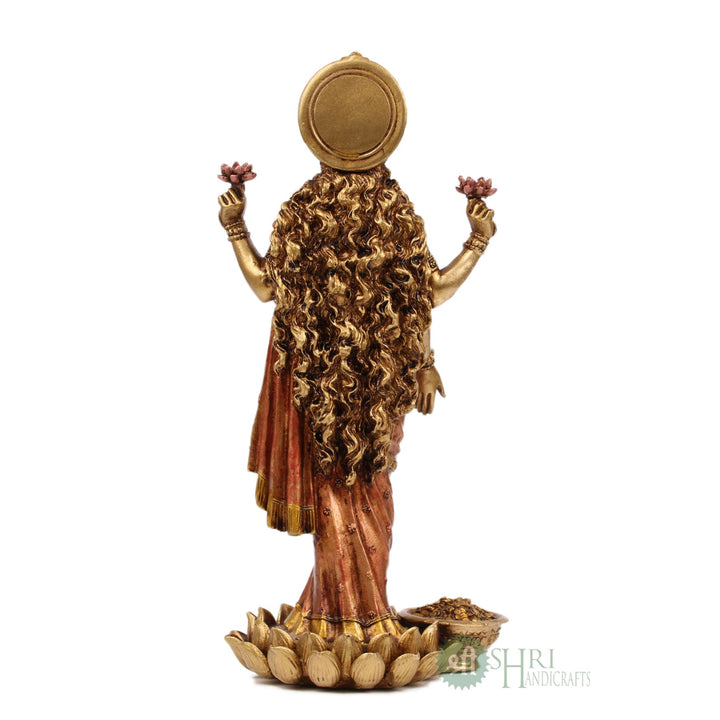 SN-172C-10 (10" LAXMI STANDING COPPER PAINTING SN)