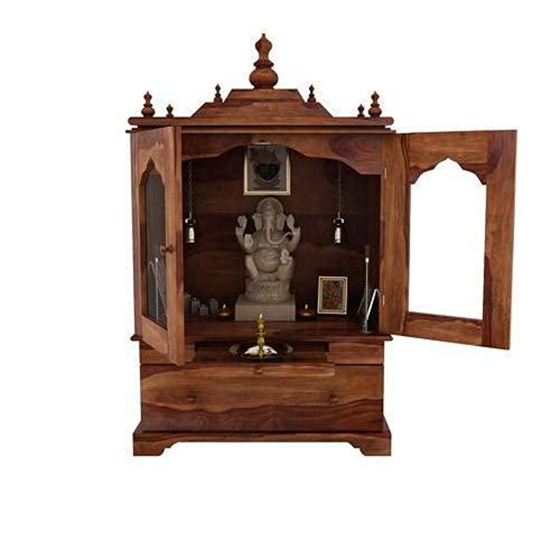 Teakwood Home temple Handmade Customizable Home Wooden Temple solid teakwood hand carved unique Large Wooden Mandir All Handcrafted Carving