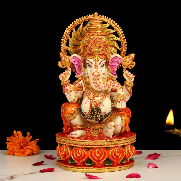 8″ Lord Ganesha Resin Idol