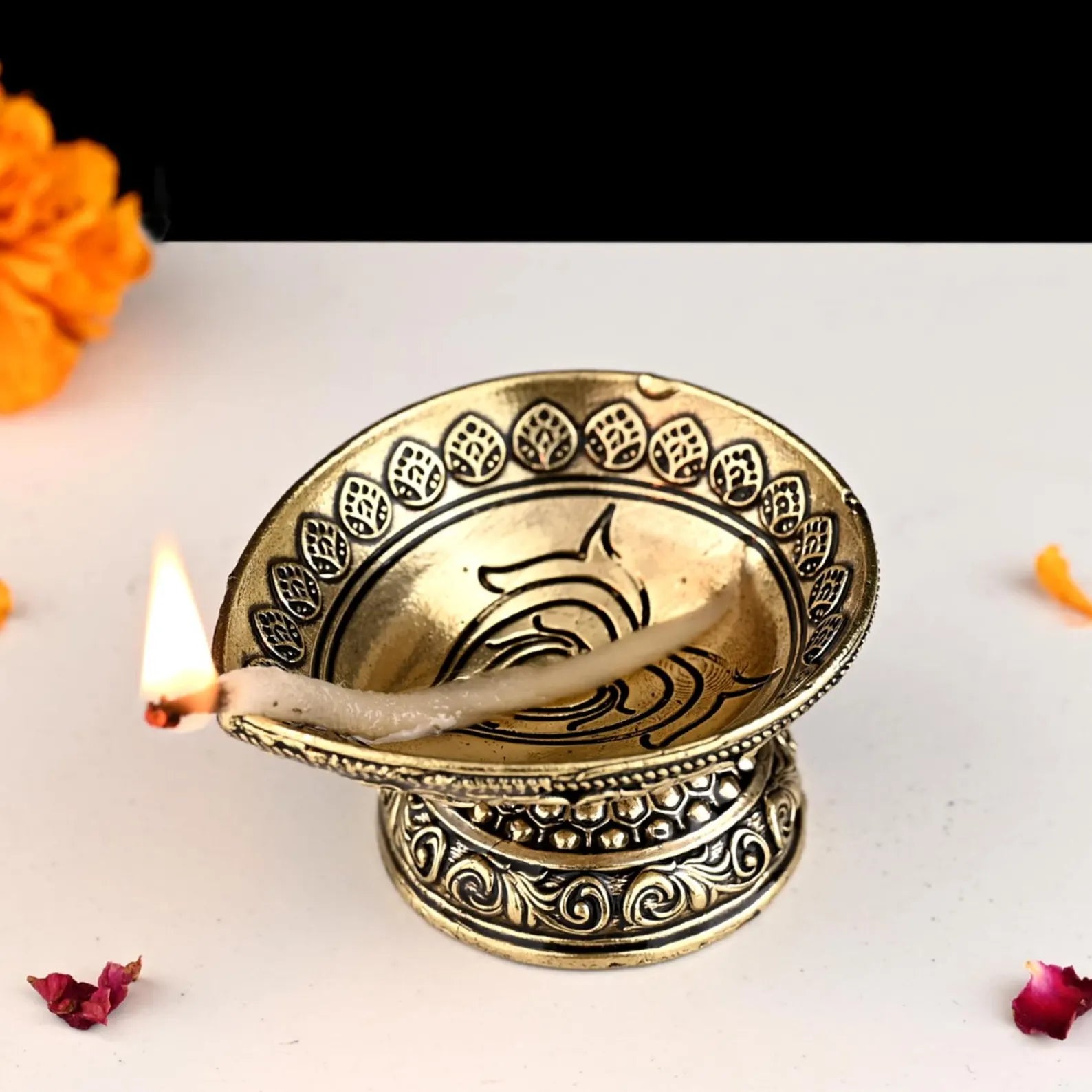 Pure Brass Pooja Diya