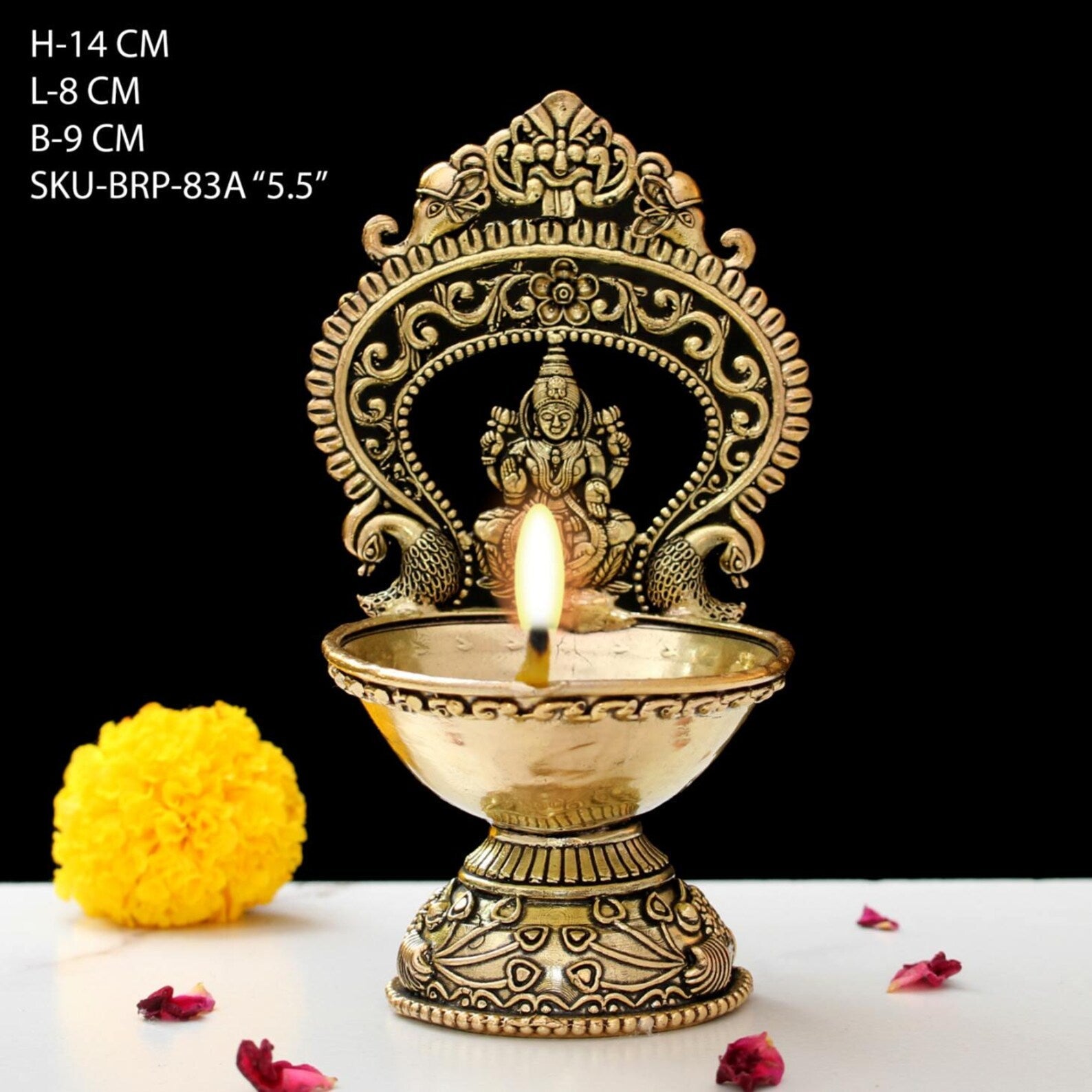 5.5 Inch Brass Laxmi Deepak