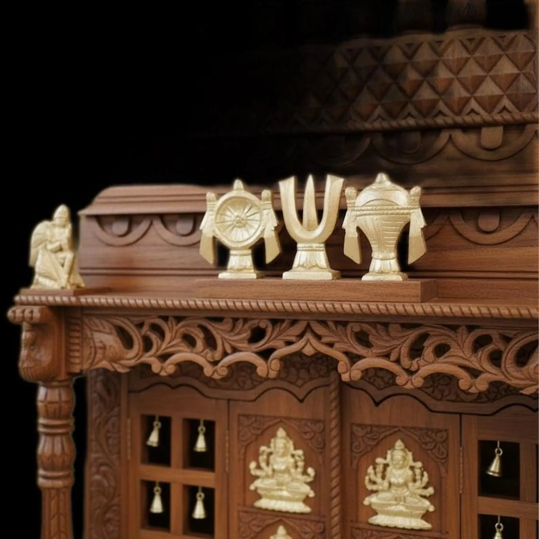 Puja mandir ashth Lakshmi Home temple Handmade Customizable Home Wooden Temple solid teakwood hand carved unique Large Wooden Handcrafted