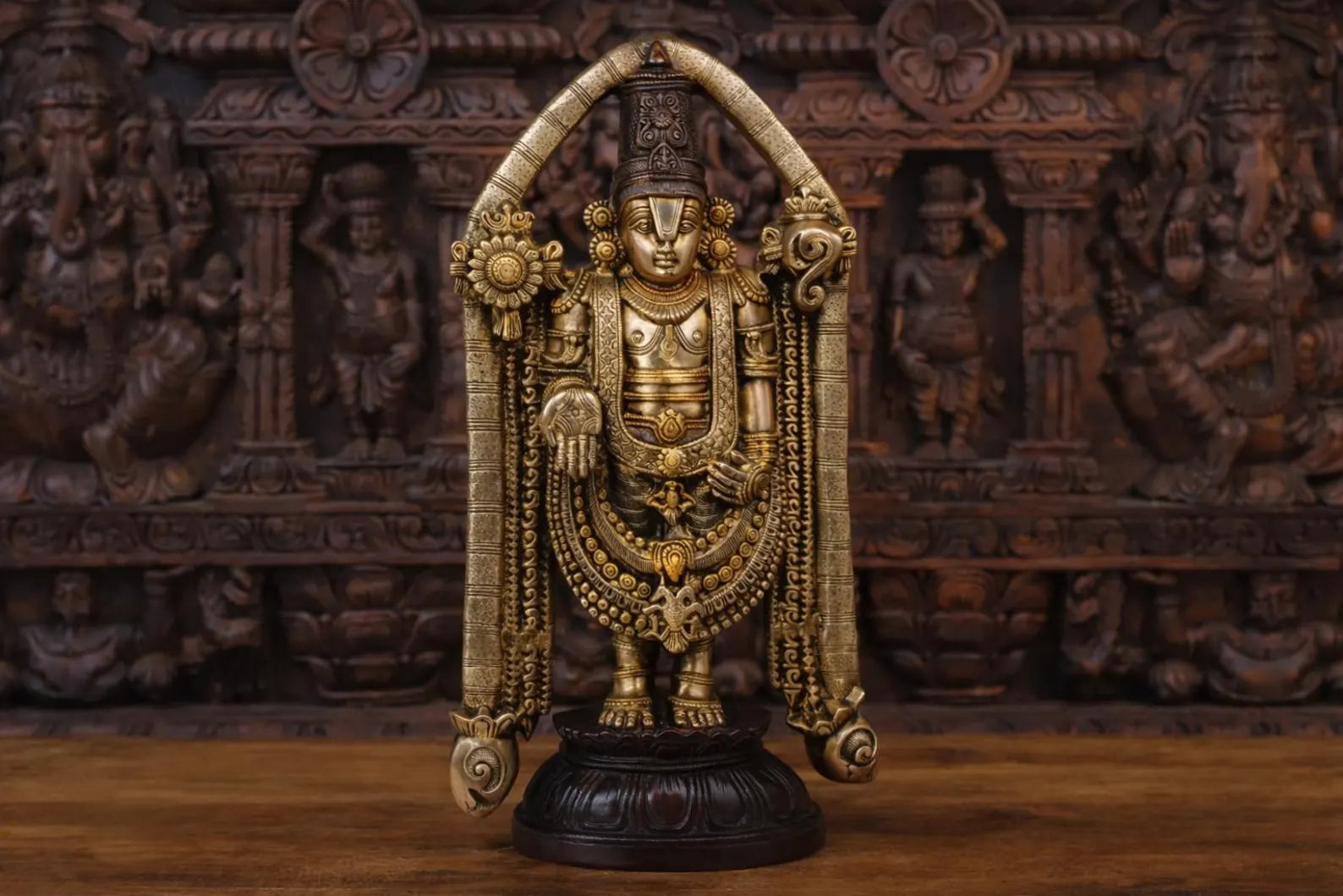 23 Inch Brass Tirupati Balaji Idol